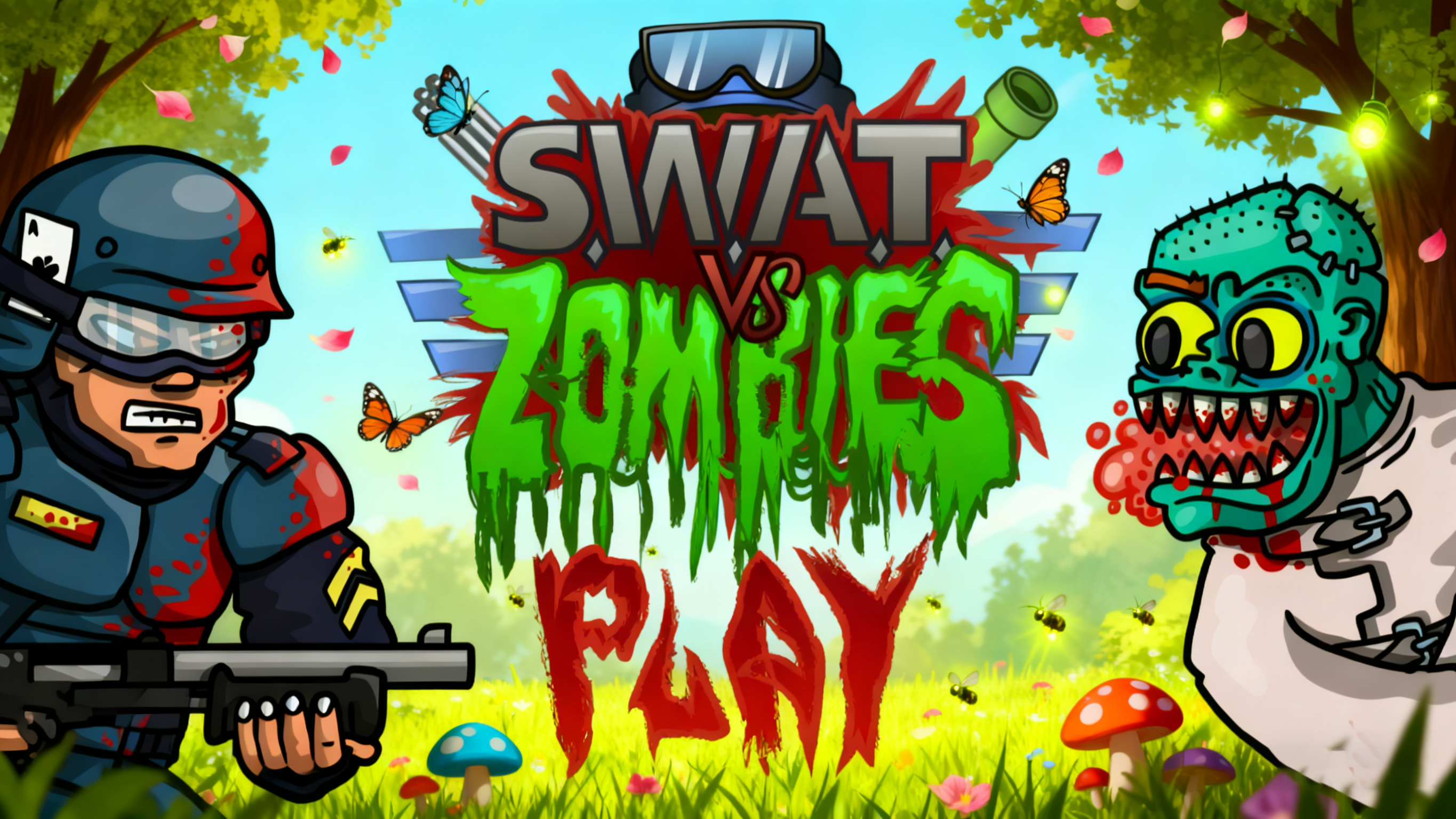 SWAT vs Zombies Game Screenshot